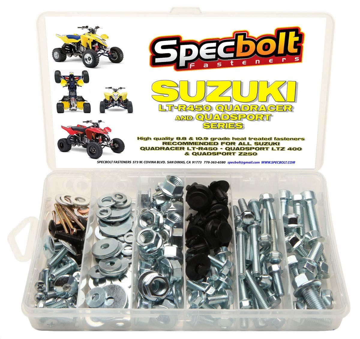 SUPERJUNIOR SS10 SJmarket ヒチョル 4点セット 150pc Specbolt Suzuki LT-R450 LTZ400 Z250 ATV Bolt Kit for